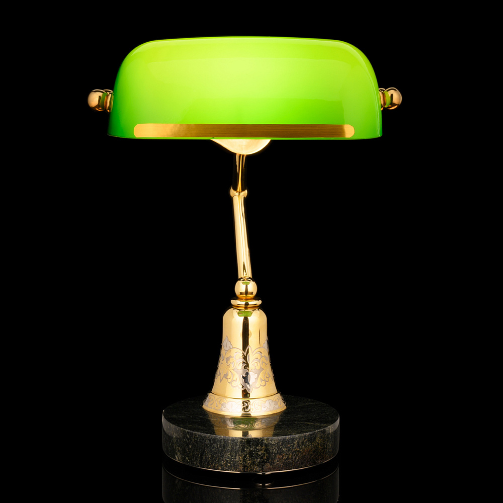 Лампа настольная с позолотой. Златоуст - интернет магазин Русь Велика я фото 1