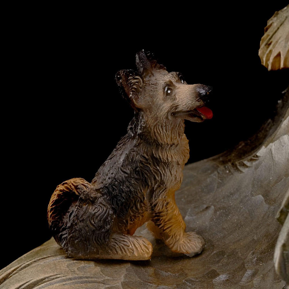 Резьба по дереву часы «Охотник» - интернет магазин Русь Велика я фото 3