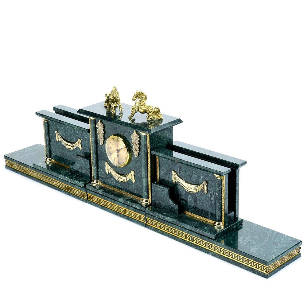 Настольный письменный набор «Престиж» из мрамора и бронзы - интернет магазин Русь Велика я фото 1