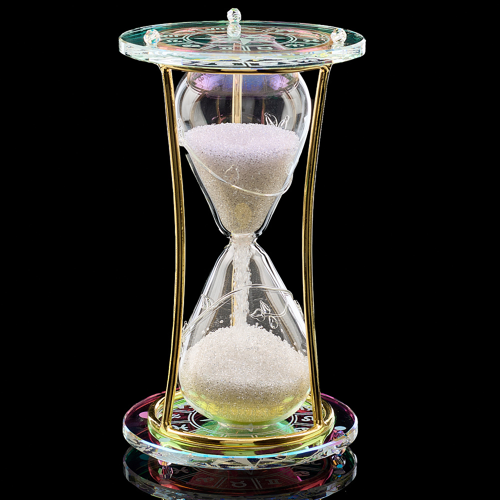 Хрустальные песочные часы Большие Asfour Crystal - интернет магазин Русь Велика я 