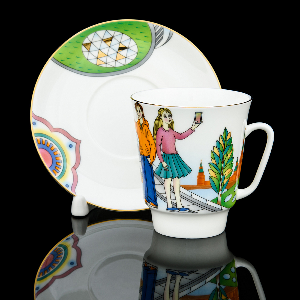 Кофейная пара 165 мл «Парк Зарядье». Форма «Майская». ИФЗ - интернет магазин Русь Велика я 