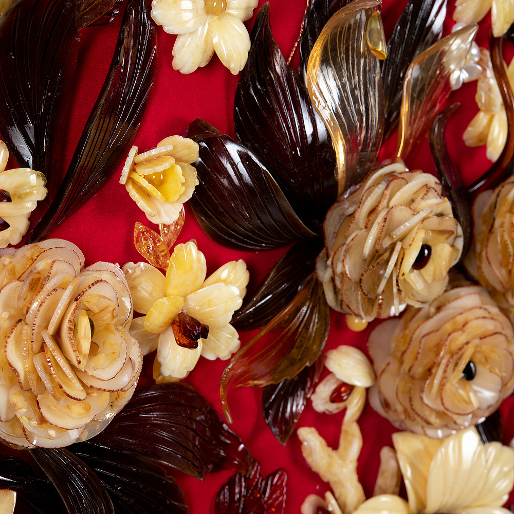 Картина янтарная «Роскошь цветения» 80х120 см - интернет магазин Русь Велика я фото 8