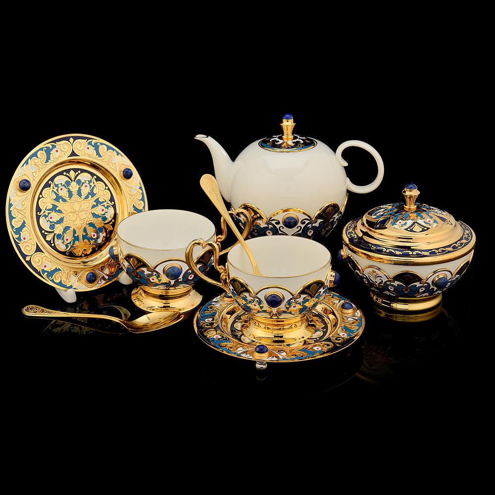 Кофейный сервиз на 2 персоны. Златоуст - интернет магазин Русь Велика я 