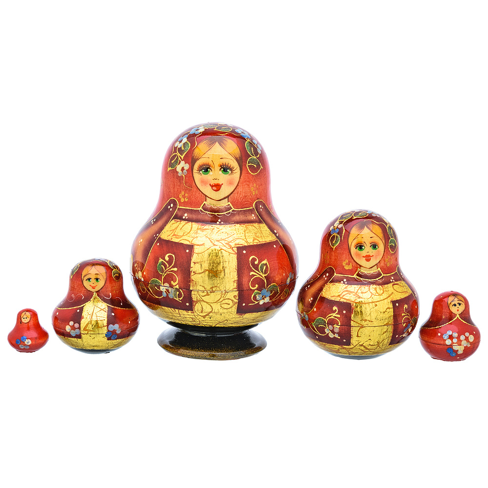 Матрешка «Русский костюм» 5 мест - интернет магазин Русь Велика я фото 3