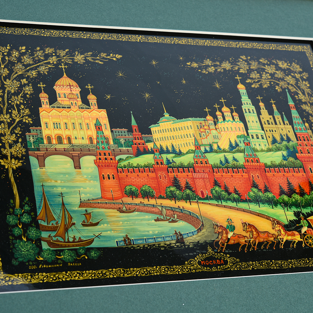 Панно с художественной росписью «Москва» 45х35 см - интернет магазин Русь Велика я фото 1
