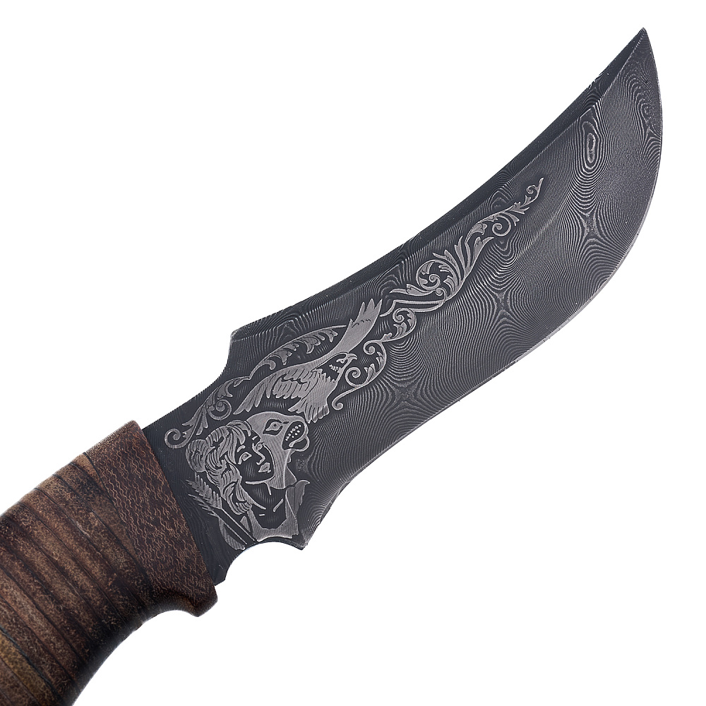 Нож сувенирный из дамасской стали «Диана». Златоуст - интернет магазин Русь Велика я фото 3