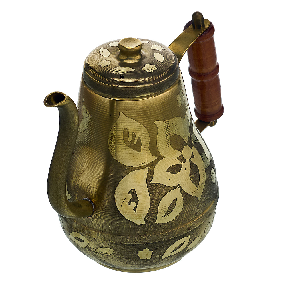 Самовар комбинированный 7 л с гравировкой «Цветочек» - интернет магазин Русь Велика я фото 8