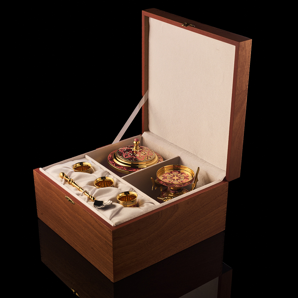 Икорница со стопками «Дары моря». Златоуст - интернет магазин Русь Велика я фото 6