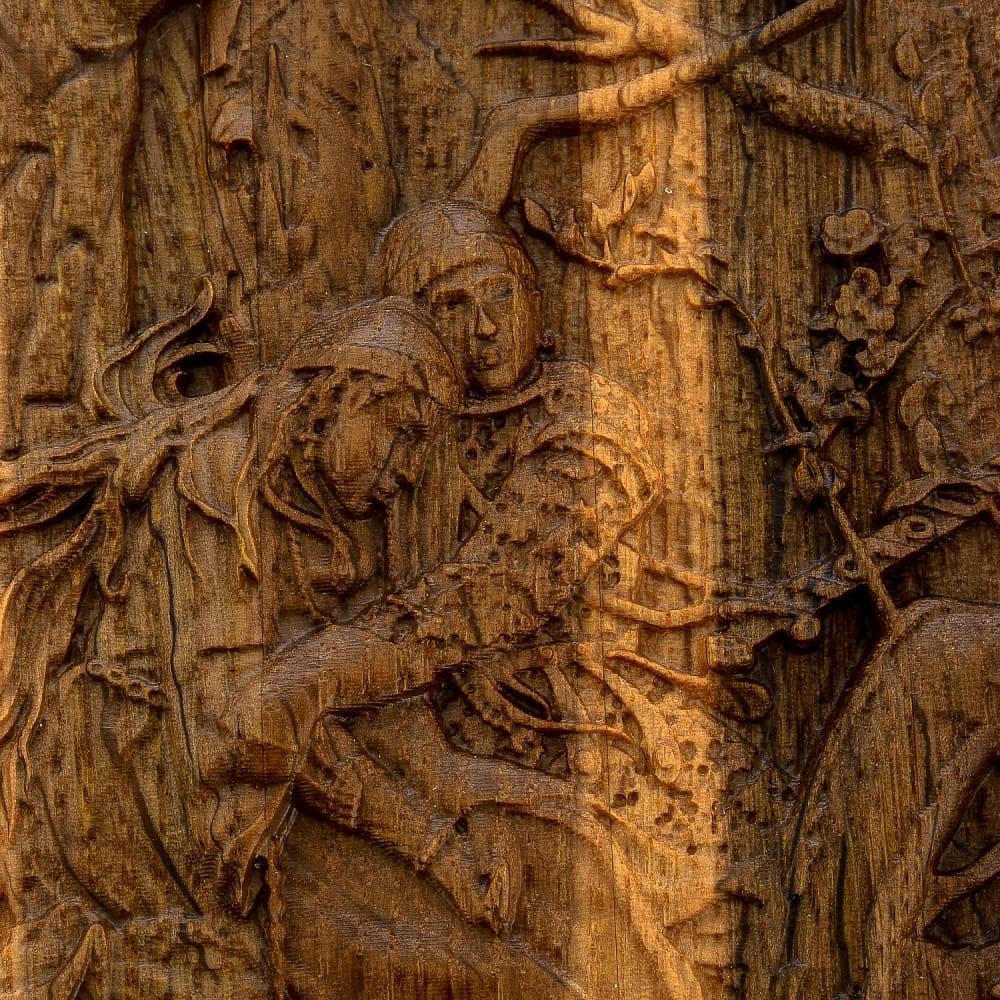 0051031/Домино D6 в резной дубовой шкатулке «Иван-царевич на Сером Волке» RTD-304.M - интернет магазин Русь Велика я фото 3