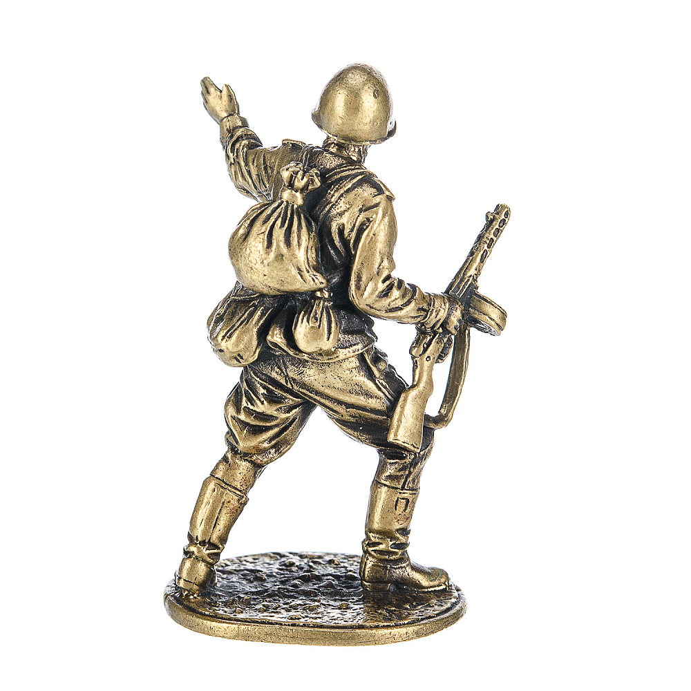 Бронзовая статуэтка «Пехотинец» - интернет магазин Русь Велика я фото 2