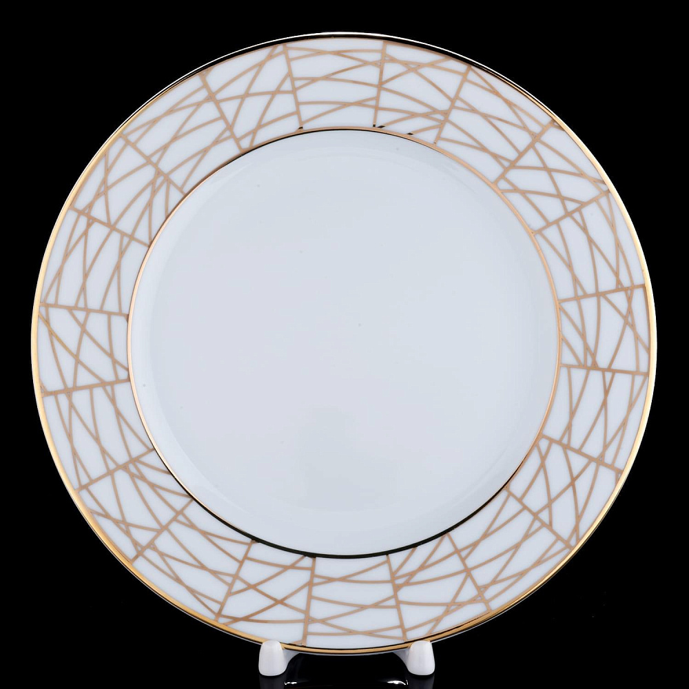 Тарелка мелкая «Морозная сказка» форма «Европейская 2» ИФЗ - интернет магазин Русь Велика я 