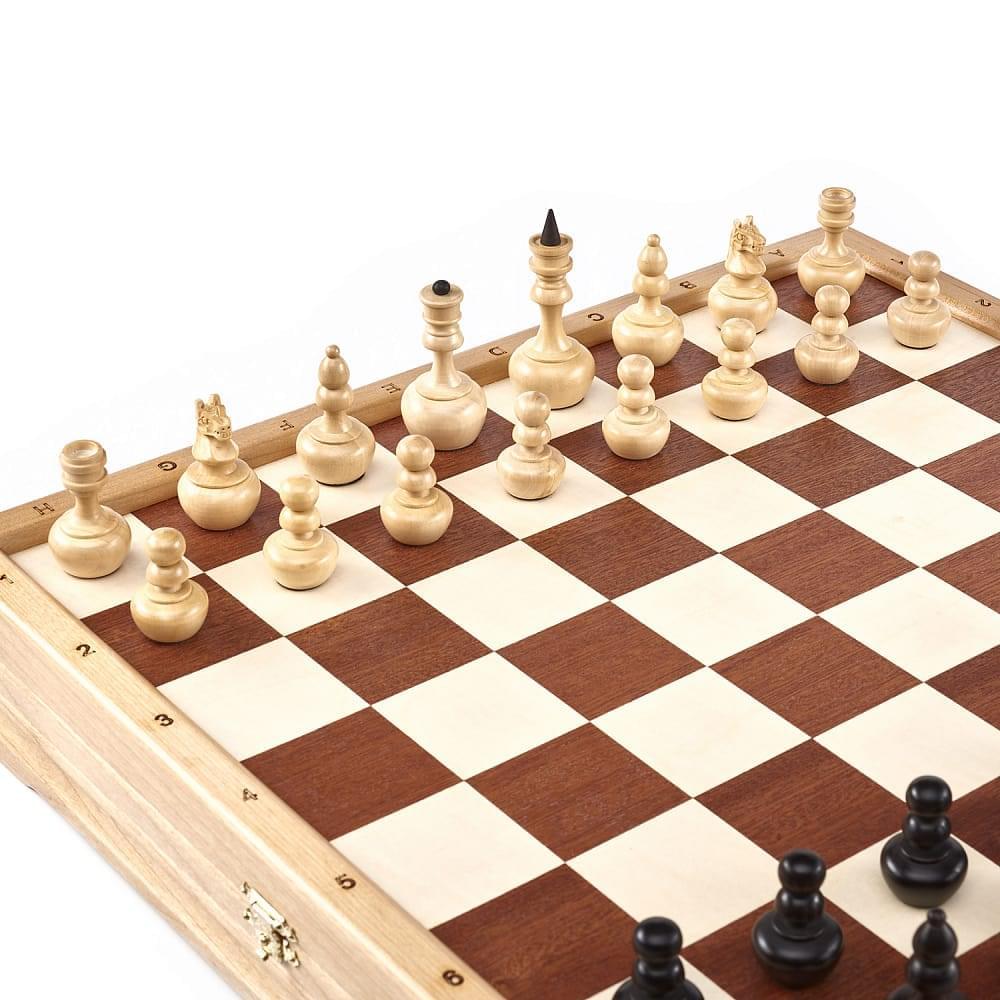 Шахматы деревянные с деревянными фигурами «Неваляшки Плюс» 37х37 см - интернет магазин Русь Велика я фото 2