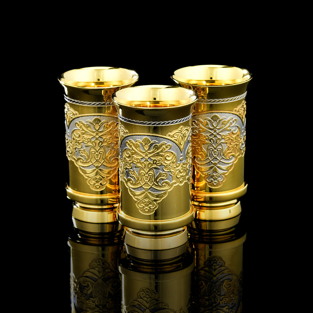 Питейный набор с икорницей «Подводный мир. Посейдон». Златоуст - интернет магазин Русь Велика я фото 5