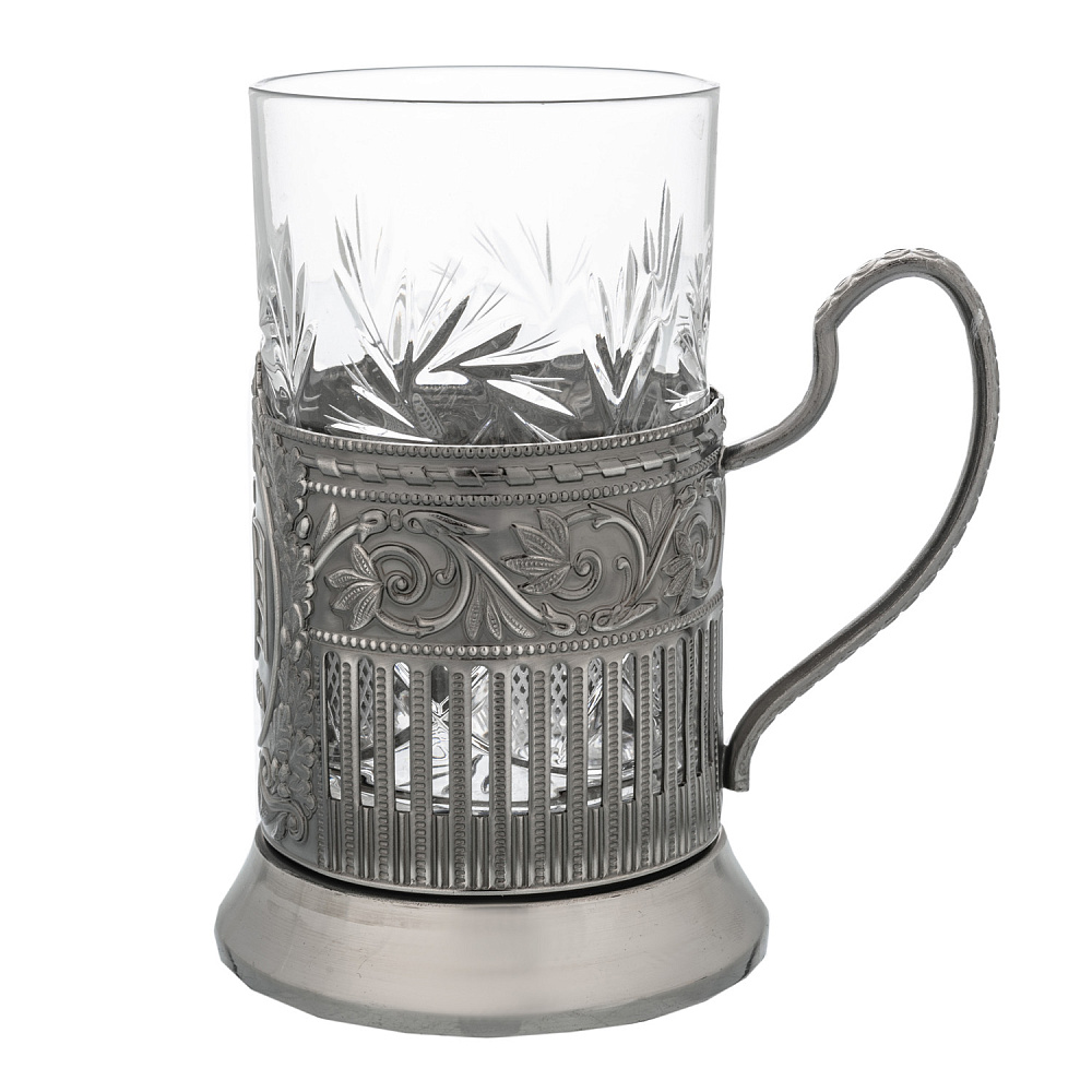 Подстаканник никелированный «Задача будет выполнена» - интернет магазин Русь Велика я фото 1