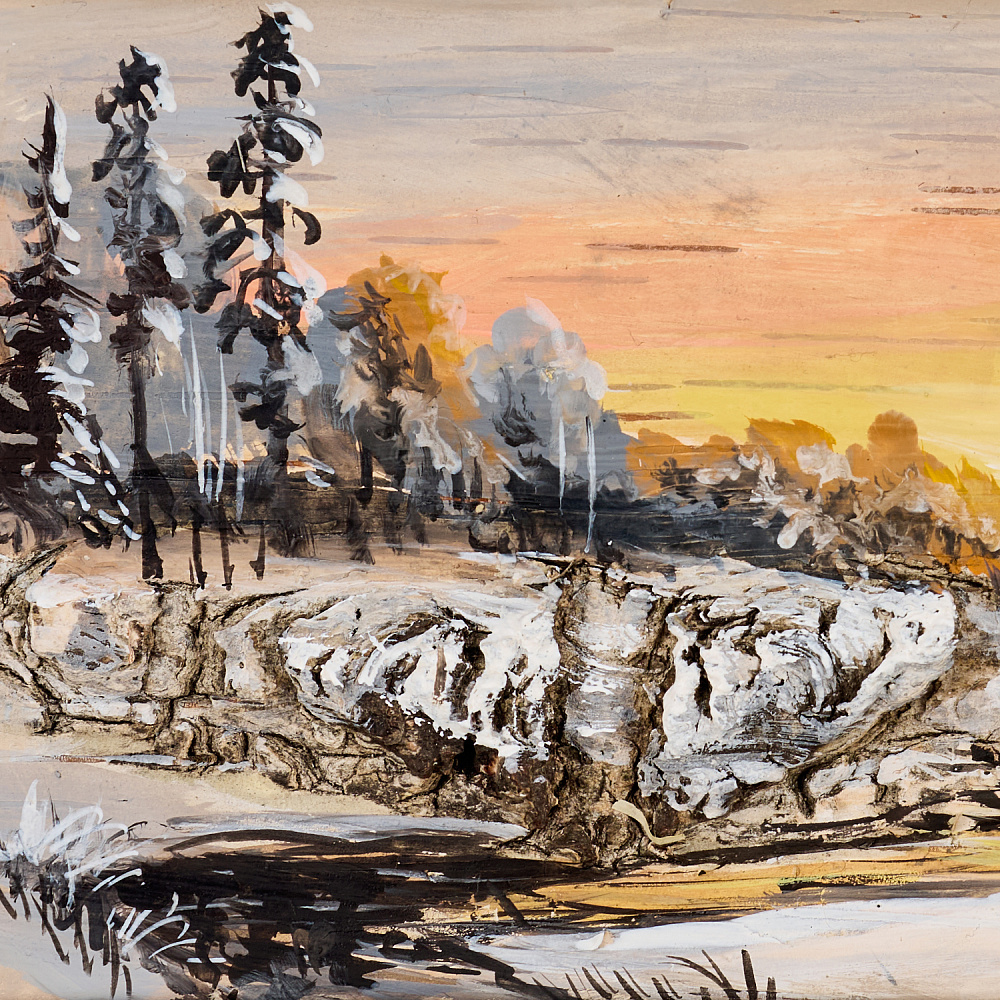 Картина на бересте «Пробуждение» 9,5х19 см - интернет магазин Русь Велика я фото 1