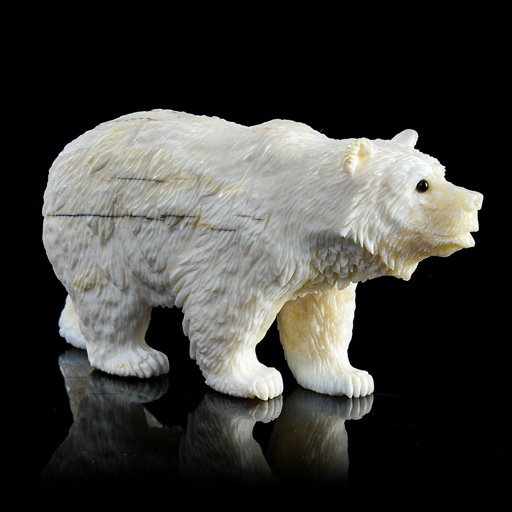 Скульптура из кости «Медведь» - интернет магазин Русь Велика я фото 2