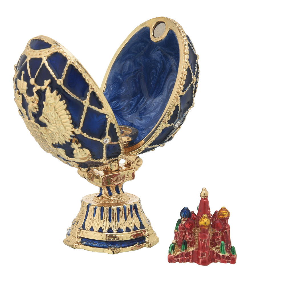 Пасхальное яйцо-шкатулка «Герб РФ». Традиции Фаберже - интернет магазин Русь Велика я фото 2