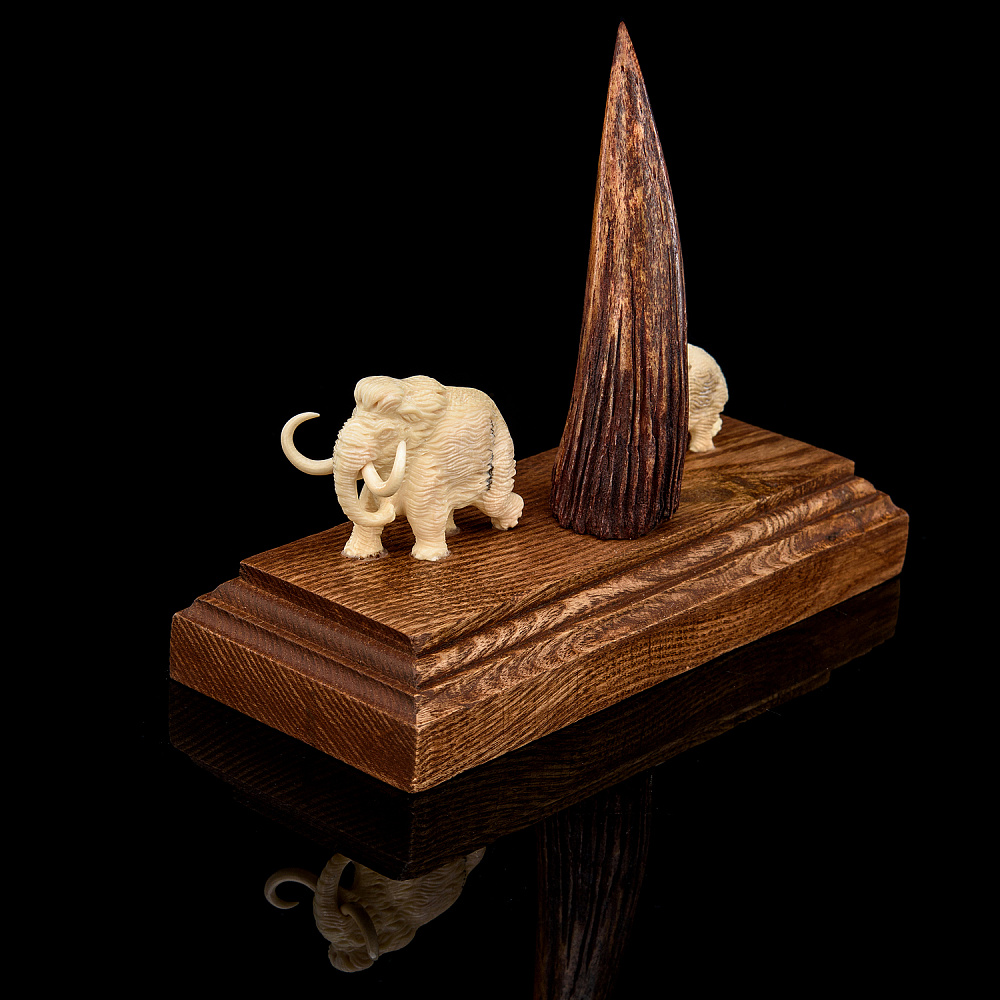 Скульптура из бивня мамонта «Мамонты» - интернет магазин Русь Велика я фото 2