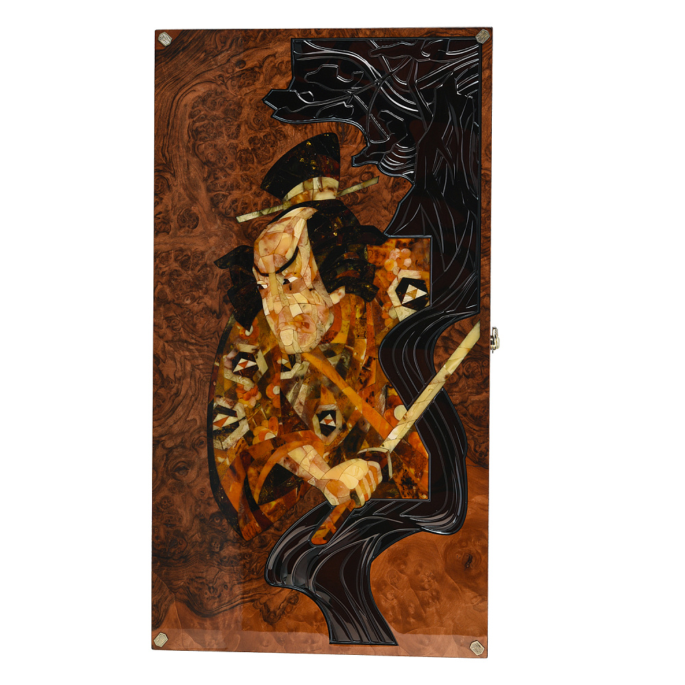 Нарды янтарные «Самурай» 60х32,5 см - интернет магазин Русь Велика я фото 2