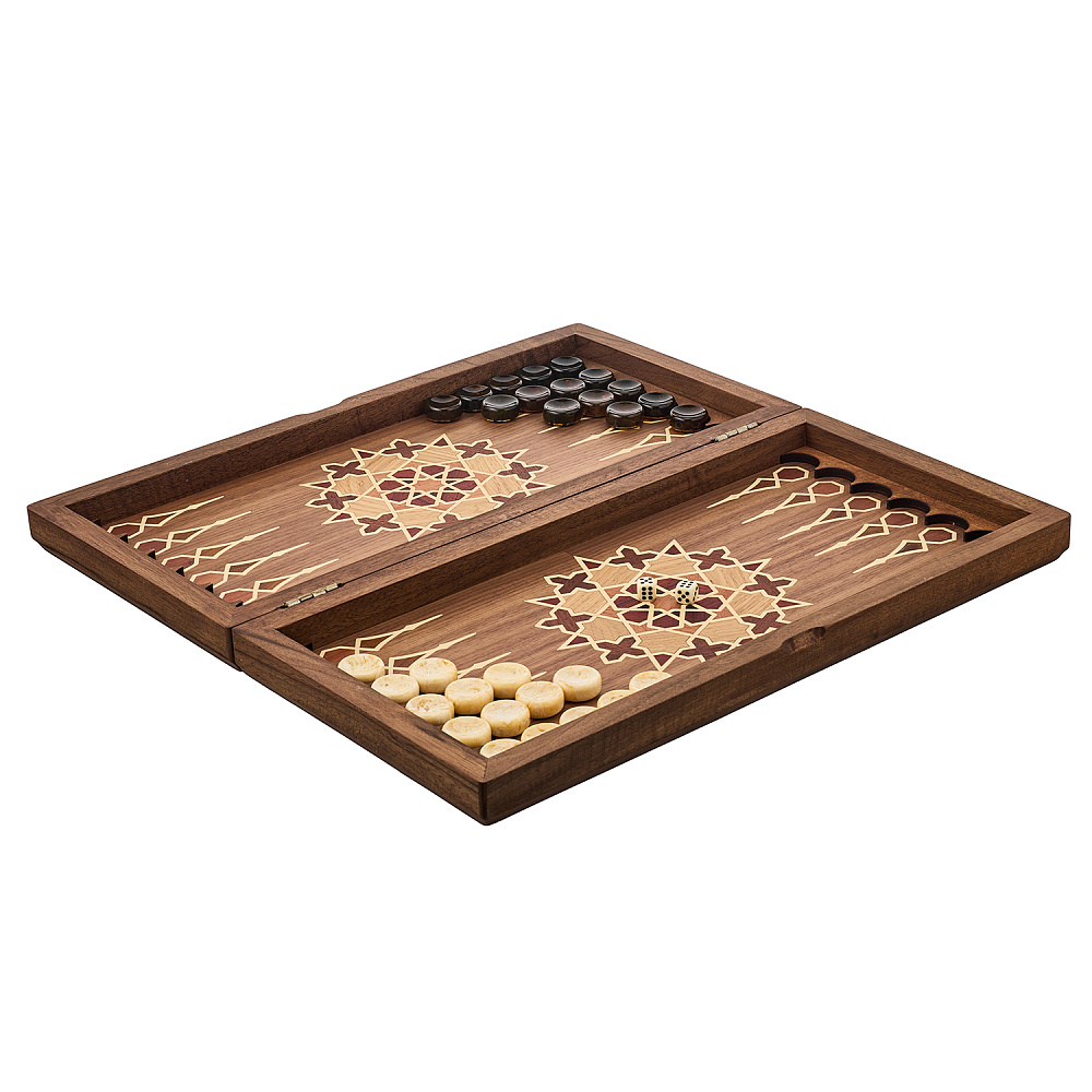 Нарды-шашки с янтарными фишками «Жасмин» 49х25 см - интернет магазин Русь Велика я фото 2