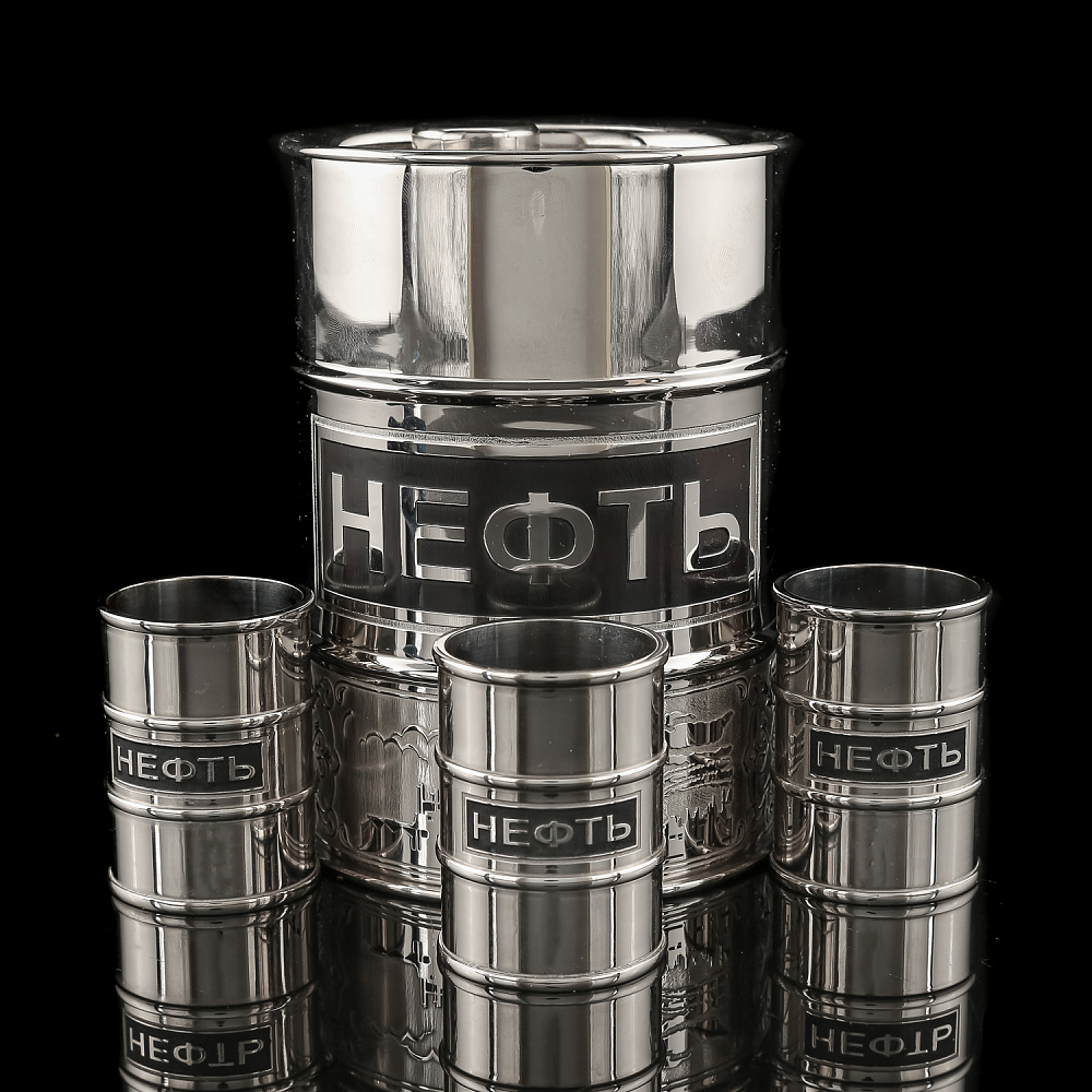 Питейный набор на 3 персоны «Нефть». Златоуст - интернет магазин Русь Велика я фото 2