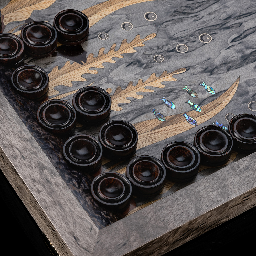 Нарды из карельской берёзы «Щука» - интернет магазин Русь Велика я фото 9