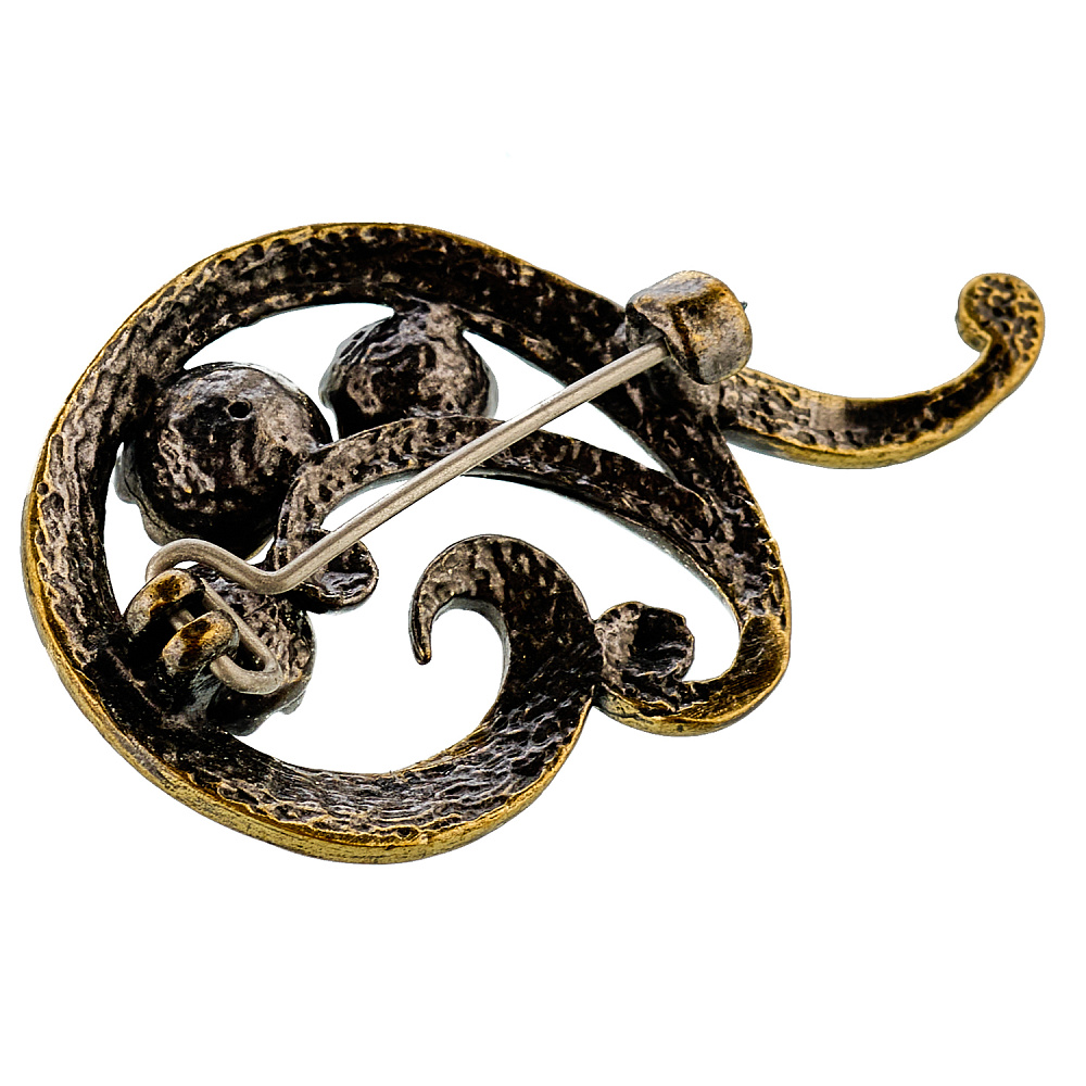 Брошь с янтарем «Ландыш» - интернет магазин Русь Велика я фото 1