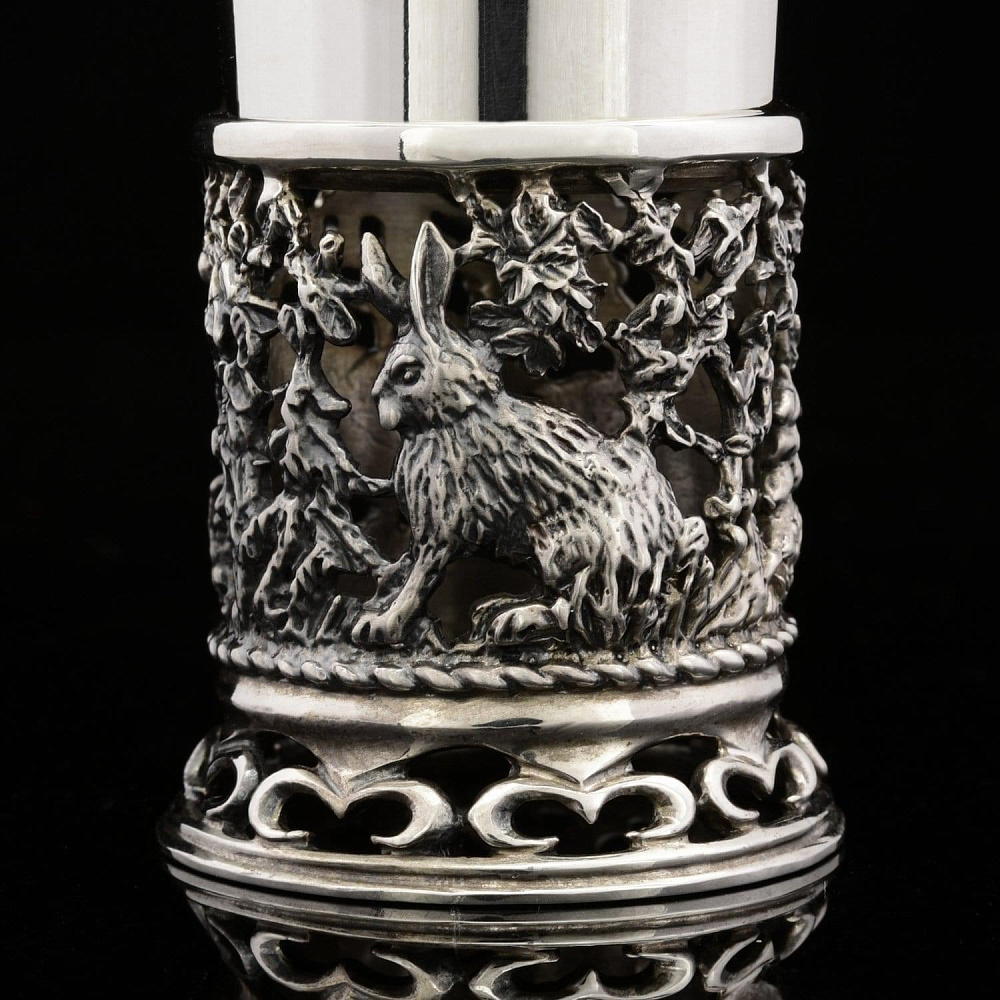 Набор из 2 стопок для водки «Зайцы». Златоуст - интернет магазин Русь Велика я фото 4