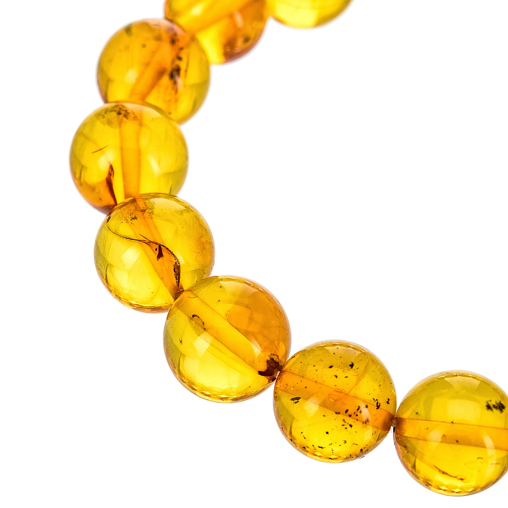 Браслет из натурального янтаря «Шары» - интернет магазин Русь Велика я фото 1