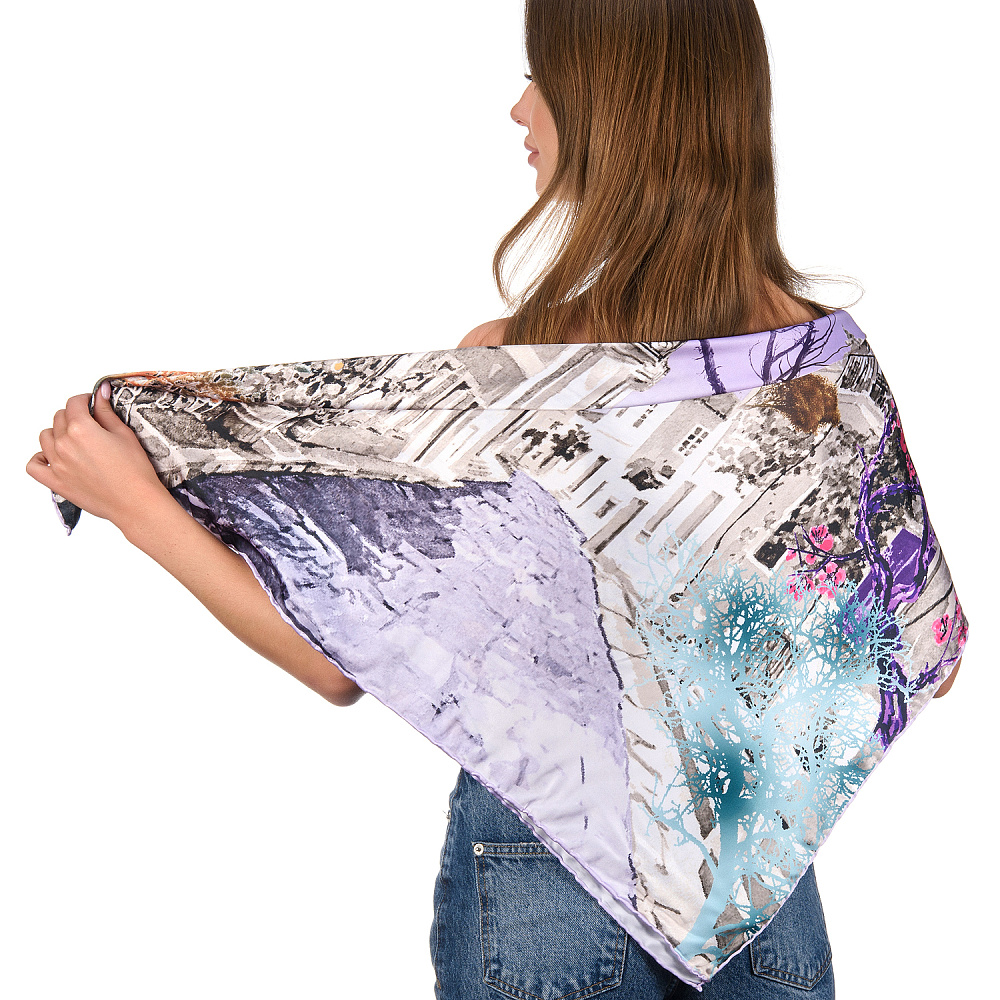 Платок шелковый 89х89 см - интернет магазин Русь Велика я фото 2