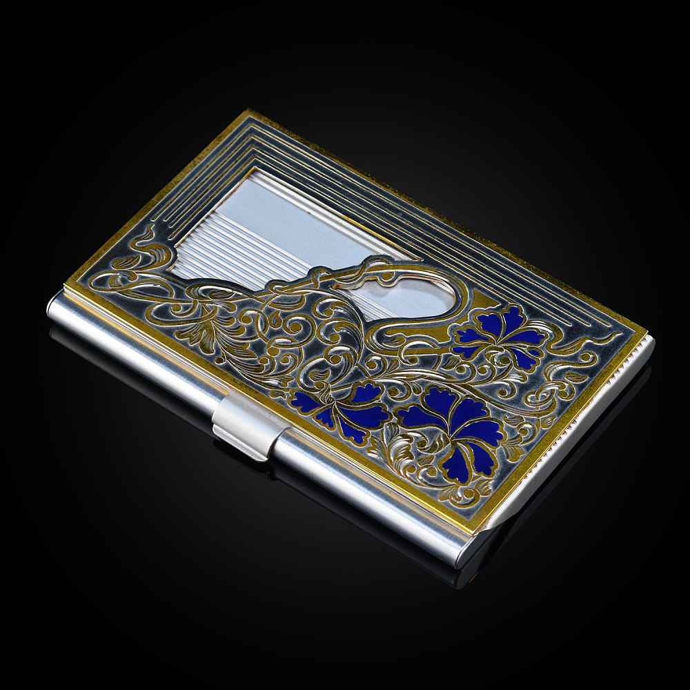 Визитница карманная «Узор». Златоуст - интернет магазин Русь Велика я 