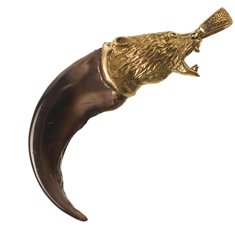 Кулон-амулет из кости «Коготь медведя» - интернет магазин Русь Велика я 