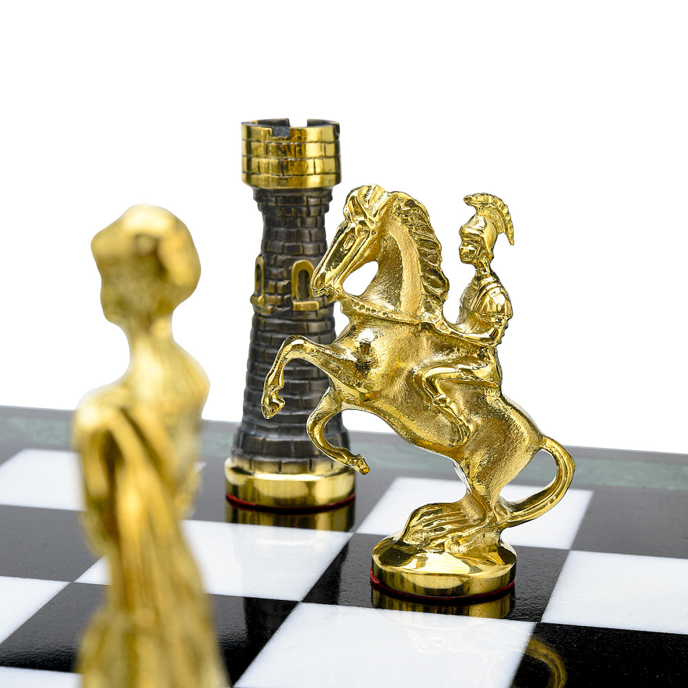 Шахматы из камня «Римские» 39х39 см - интернет магазин Русь Велика я фото 6