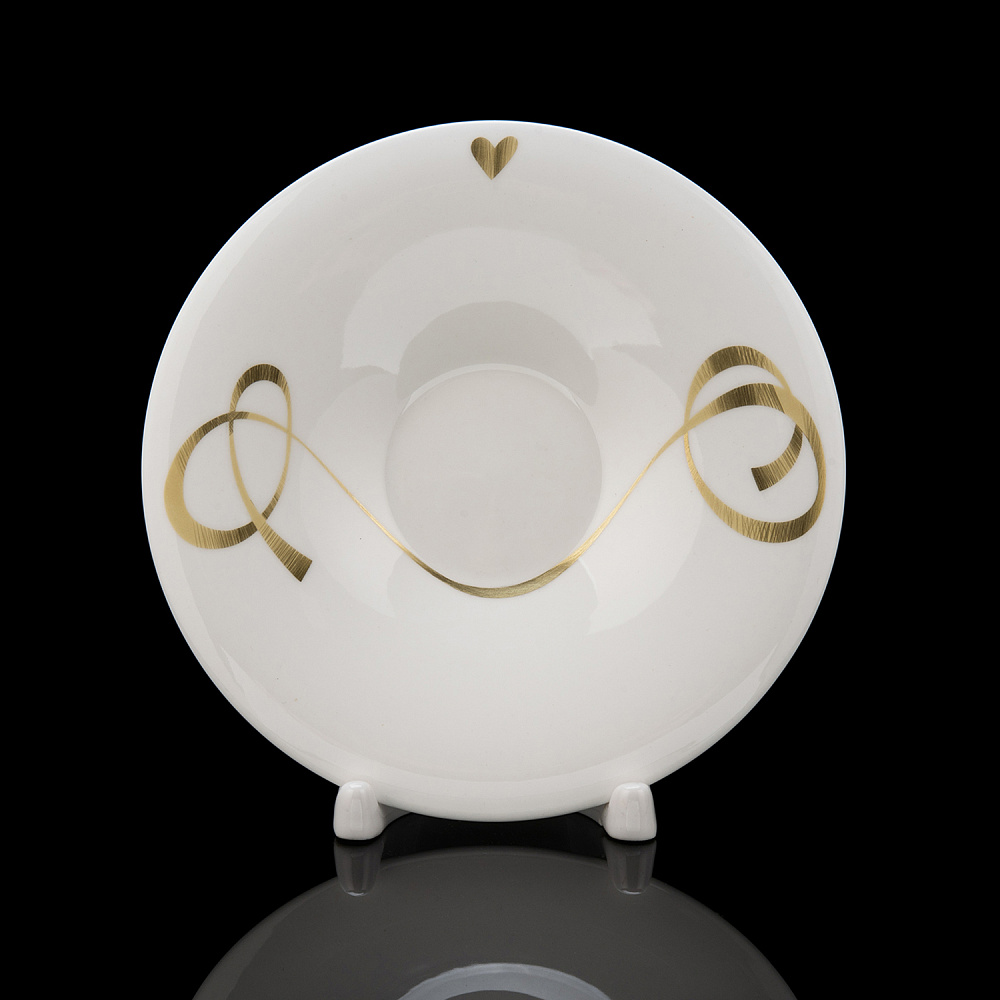 Чайная пара 250 мл «Сердечки». Форма Оливия. ИФЗ - интернет магазин Русь Велика я фото 4