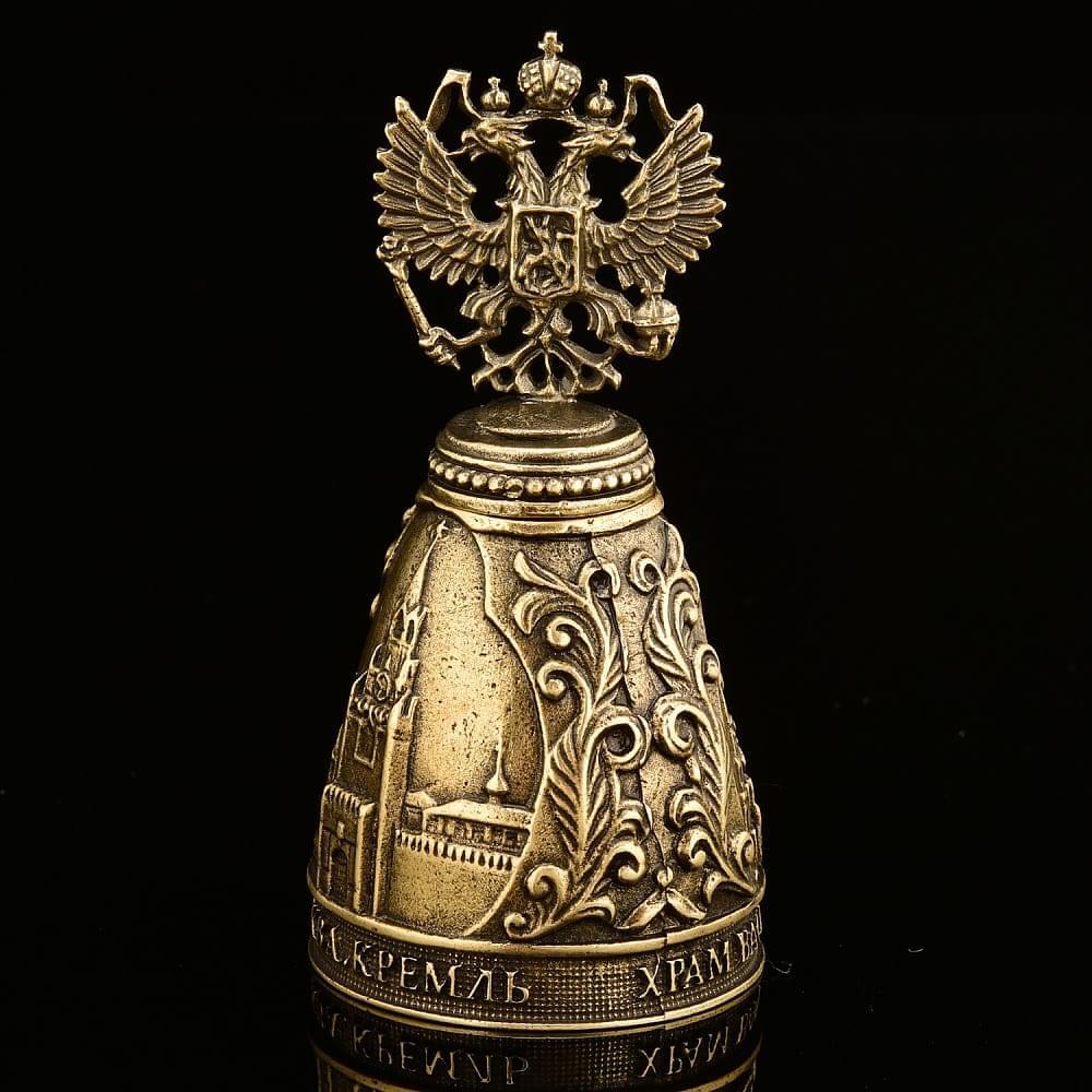 0019201 Бронза Колокол «Москва.Герб.» 3,9*3,9*7,5см (13370) - интернет магазин Русь Велика я фото 2