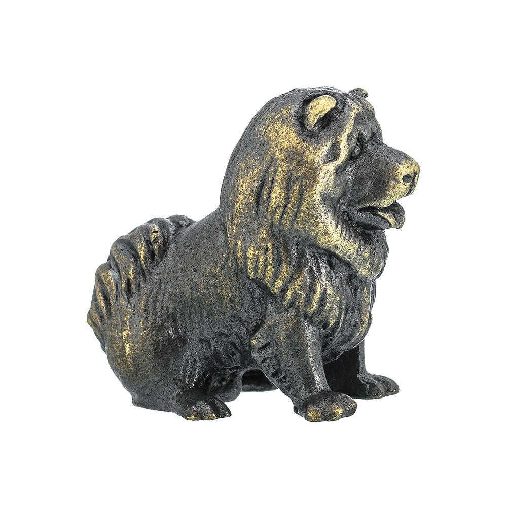 Бронзовая статуэтка «Собака Чау-чау» - интернет магазин Русь Велика я 