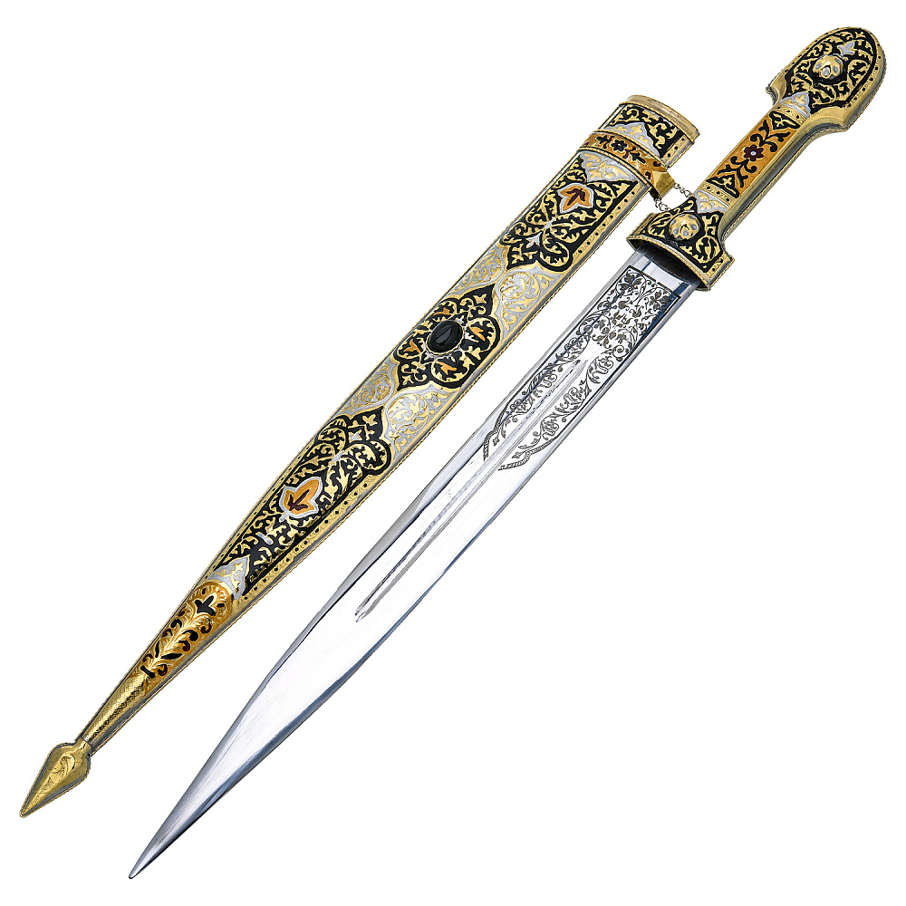 Подарочный набор с кинжалом и рожками для вина - интернет магазин Русь Велика я фото 2