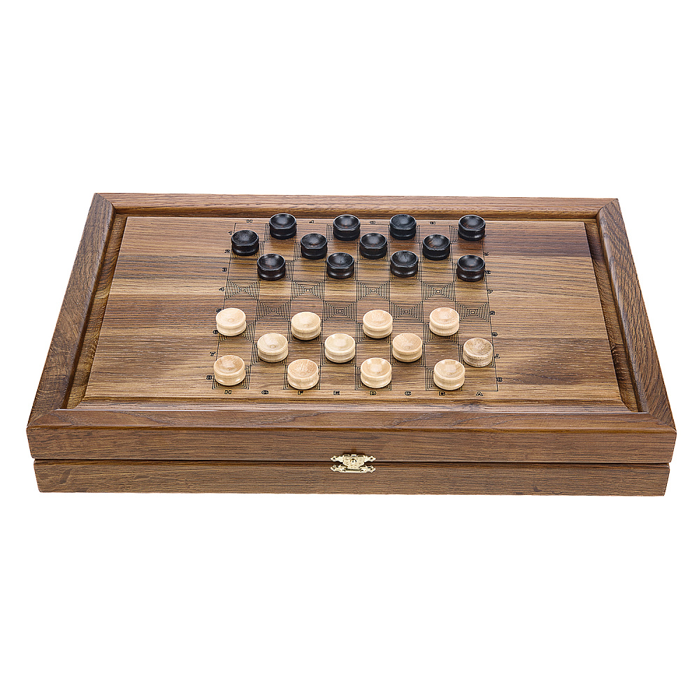 Резные деревянные нарды-шашки «Волк и песиглавец» - интернет магазин Русь Велика я фото 5