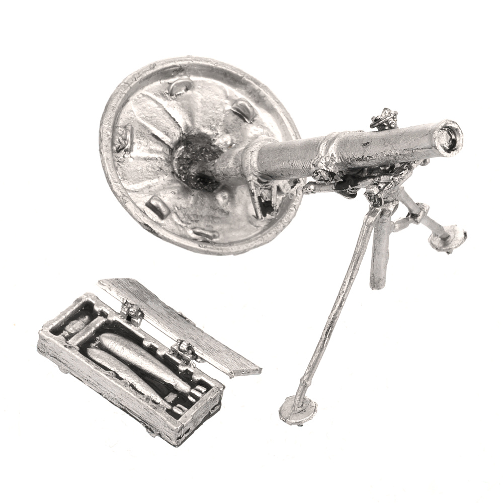 Оловянная миниатюра «Полковой миномет 120 мм» - интернет магазин Русь Велика я фото 1