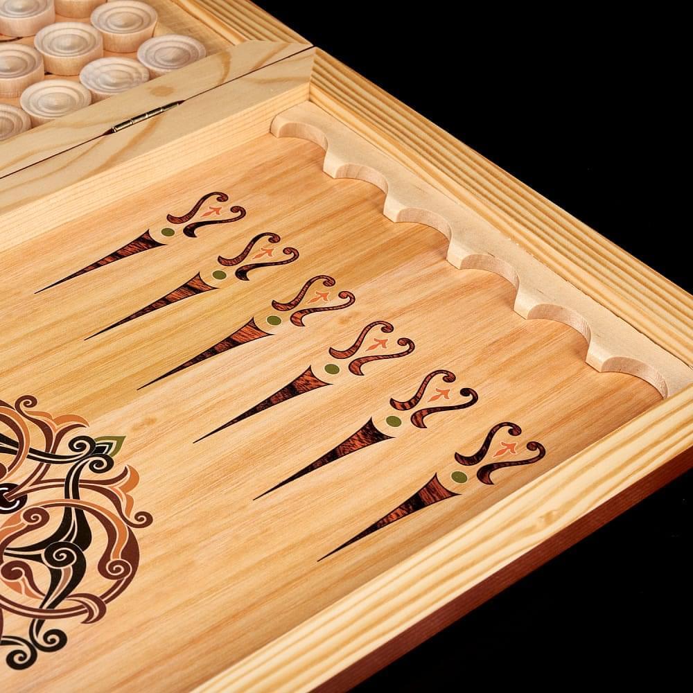 Нарды деревянные с иллюстрацией «Лошади» - интернет магазин Русь Велика я фото 6