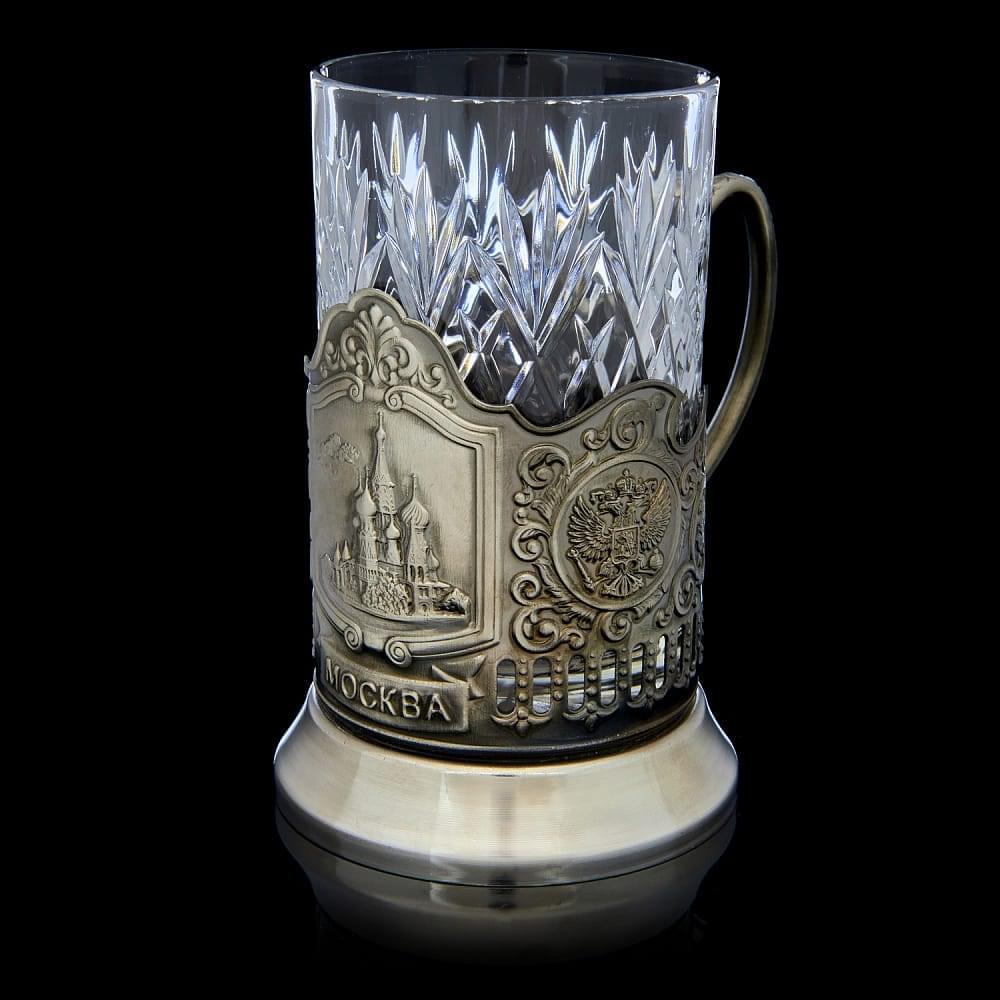 Подстаканник никелированный  «Храм Василия Блаженного» - интернет магазин Русь Велика я фото 1