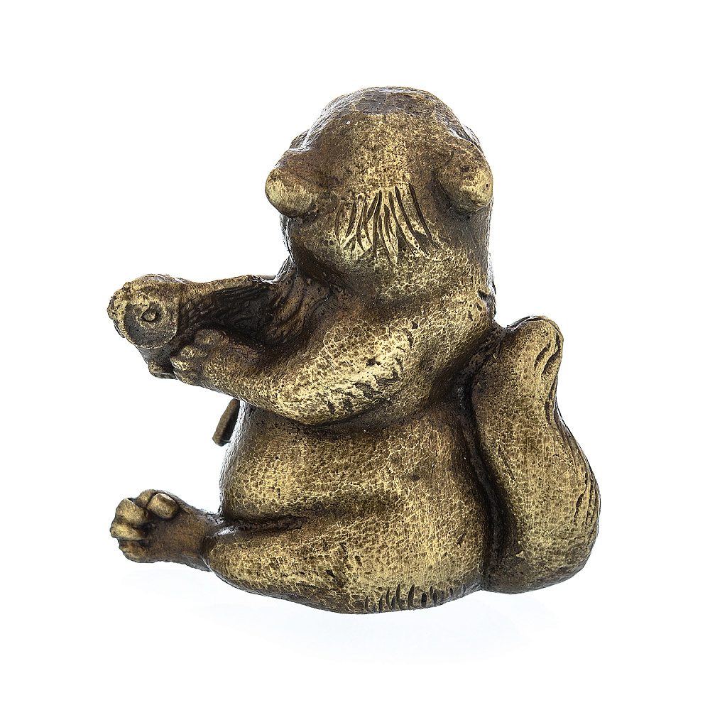 Бронзовая скульптура «Кот с рыбой» - интернет магазин Русь Велика я фото 3