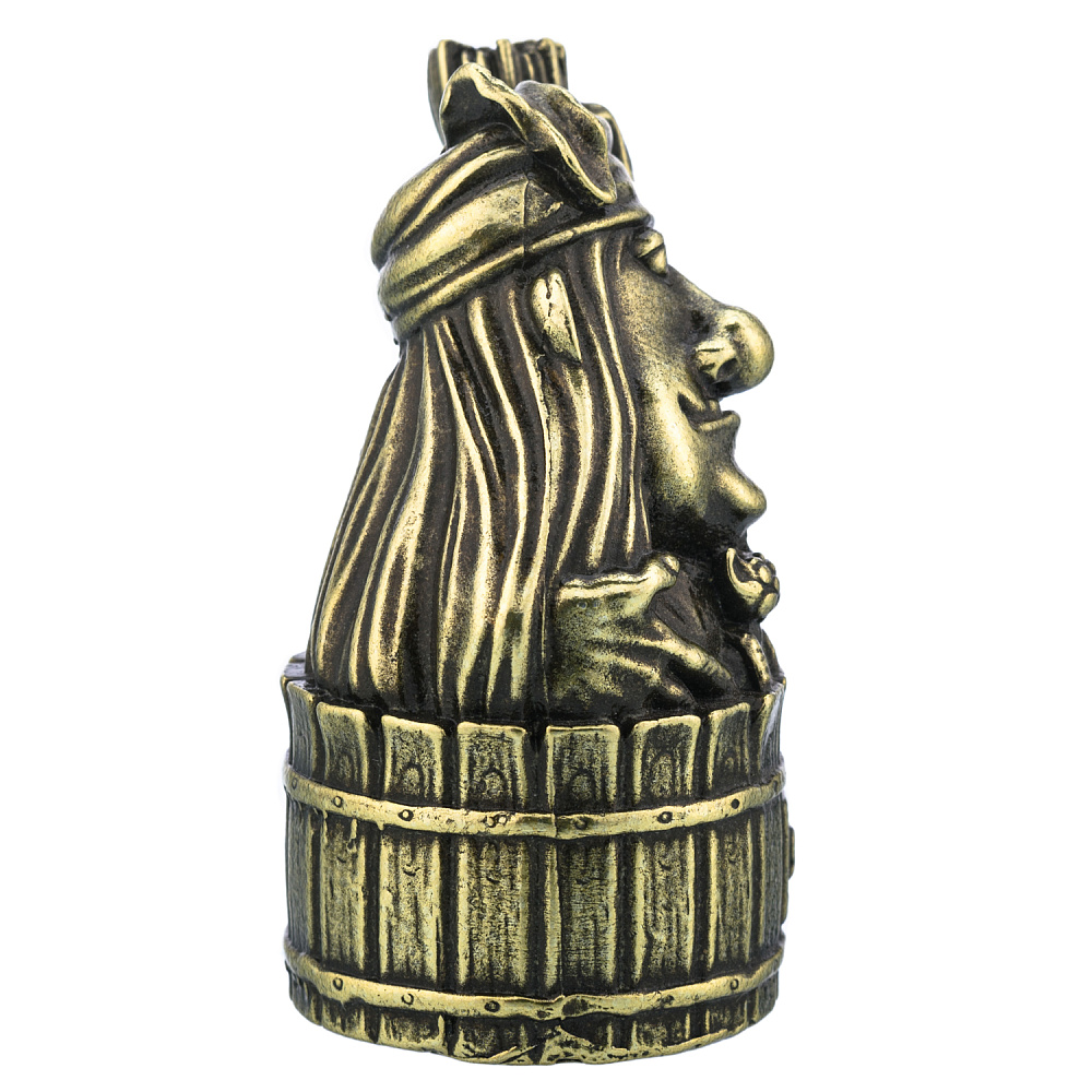 Бронзовый колокольчик «Баба-Яга» - интернет магазин Русь Велика я фото 3