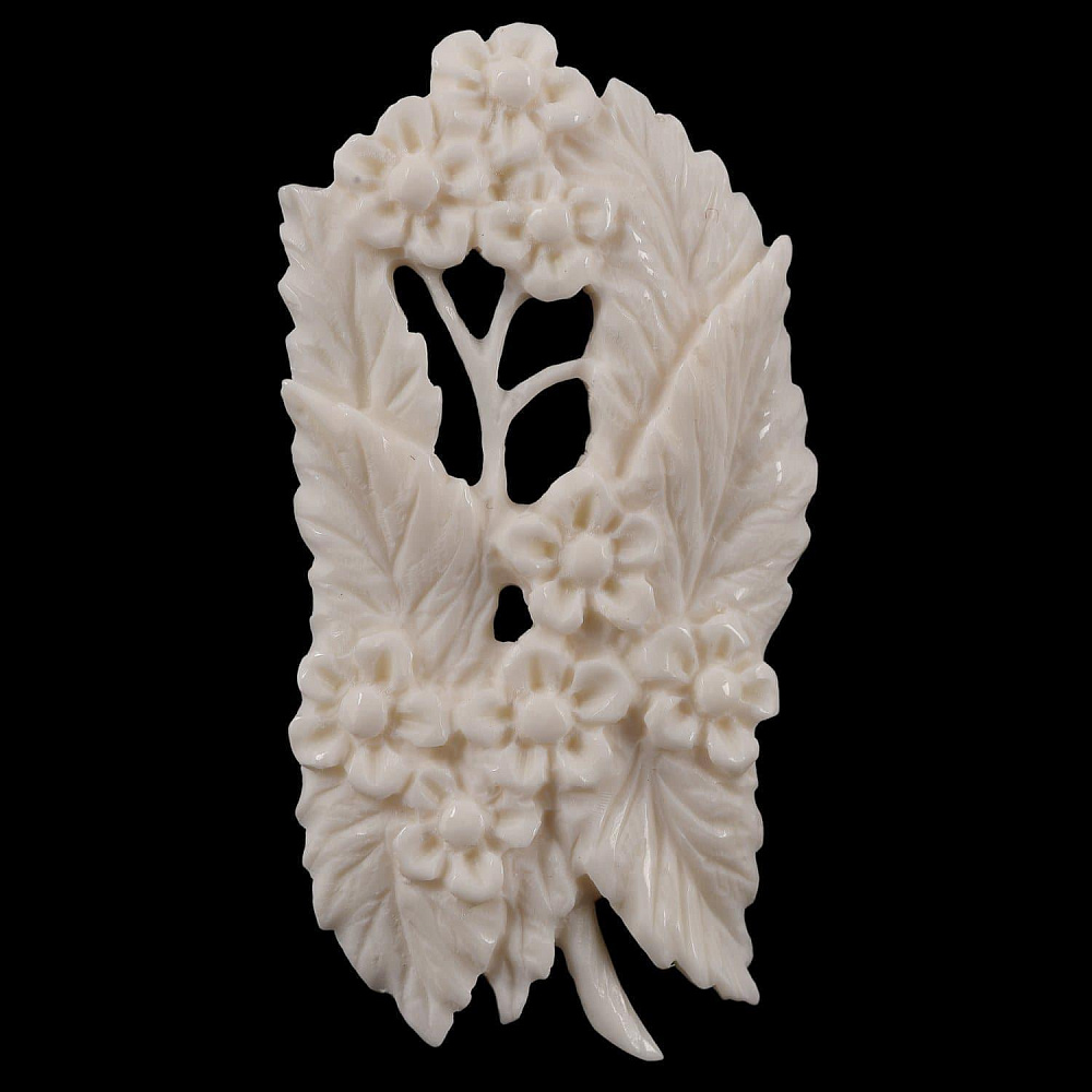 Брошь из рога лося «Цветы» - интернет магазин Русь Велика я фото 5