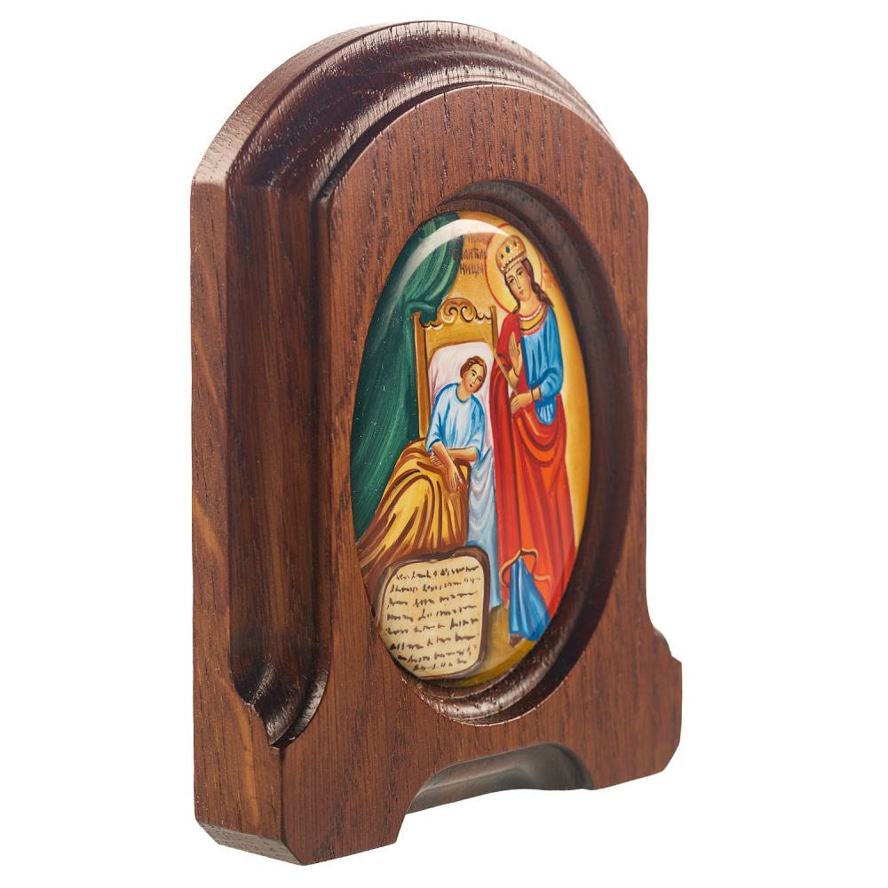 Икона «Божья Матерь Целительница». Ростовская финифть 10,5х13,5 см - интернет магазин Русь Велика я фото 1