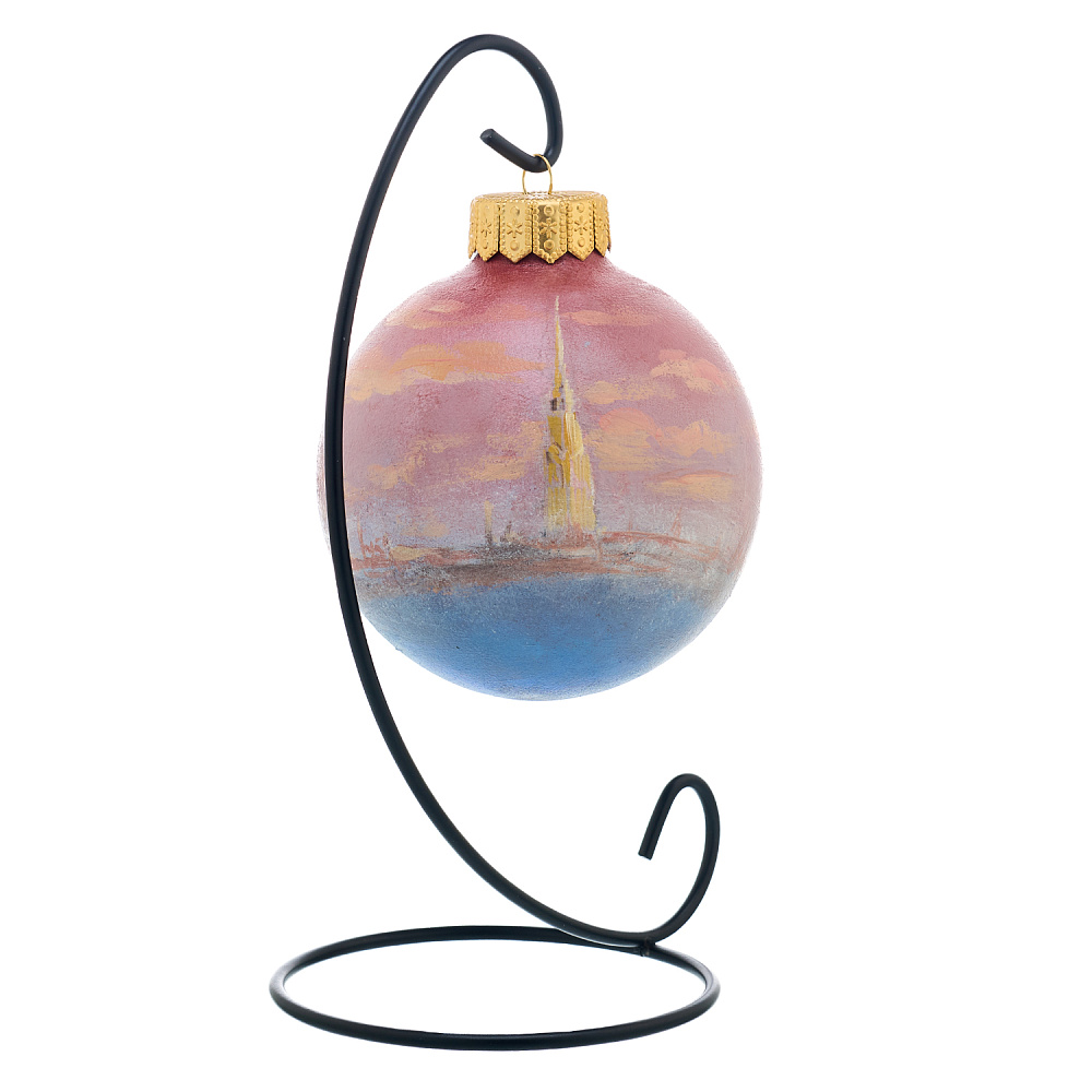 Елочный шар с ручной росписью «Санкт-Петербург. Музей» - интернет магазин Русь Велика я фото 3