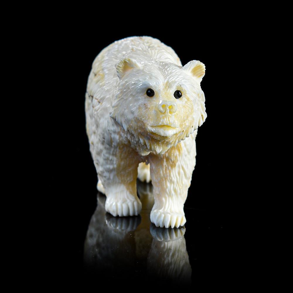 Скульптура из кости «Медведь» - интернет магазин Русь Велика я фото 1