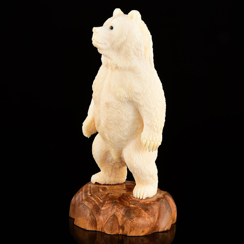 Скульптура из кости Кадьяк (Гризли) - интернет магазин Русь Велика я фото 1