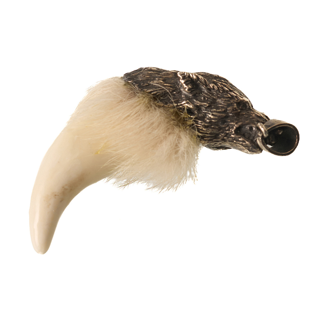 Кулон-амулет из кости «Клык волка» - интернет магазин Русь Велика я фото 1