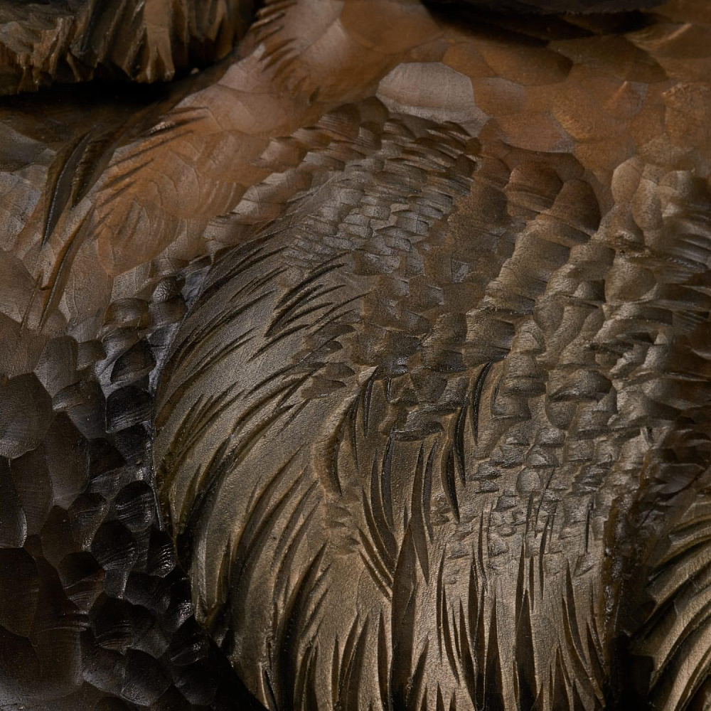 Резьба по дереву часы «Охотник» - интернет магазин Русь Велика я фото 4